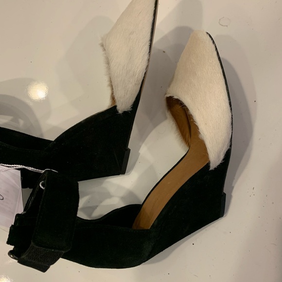 Isabel Marant white and black heels wedges - Picture 1 of 7